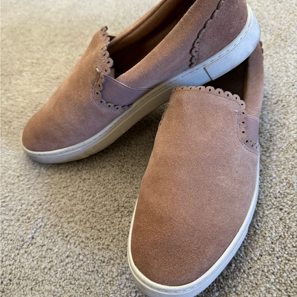 Frye Sueded Leather Slip Ons